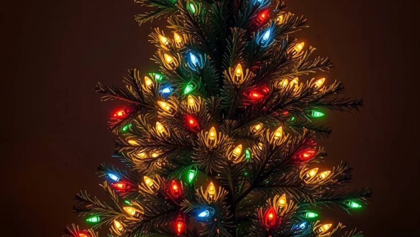 Bästa julgran med belysning på rea nu