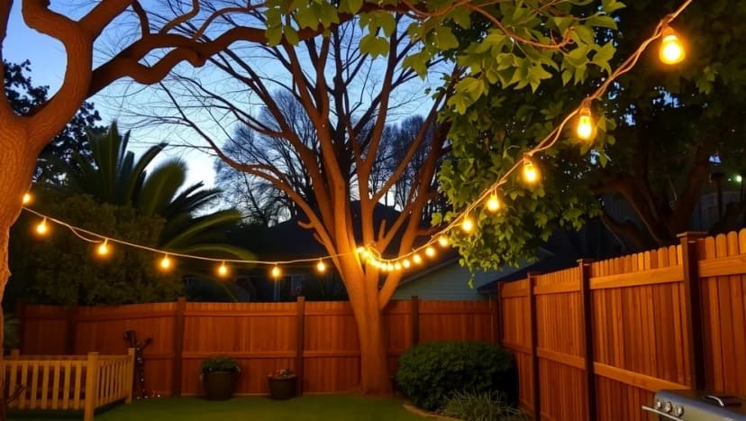 Batteridrivna ljusslingor utomhus för hemmet