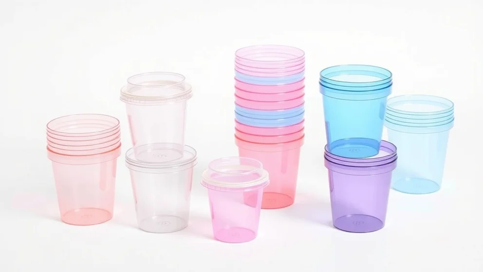 Billiga dessertglas i plast från dollarstore