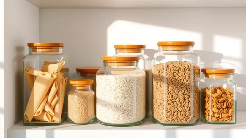 Burk med trälock som praktisk förvaringslösning