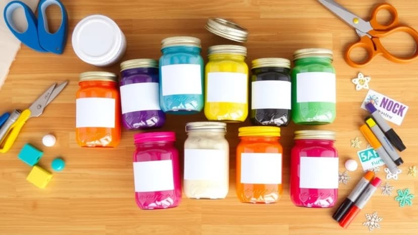 Etiketter till burkar som fungerar bra