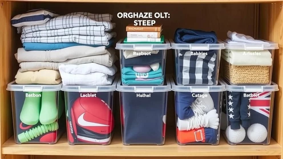 Förvaringskorg med lock som håller allt organiserat