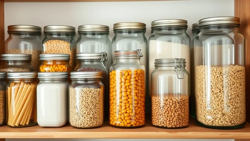 Glasburk med skruvlock för hemlagring