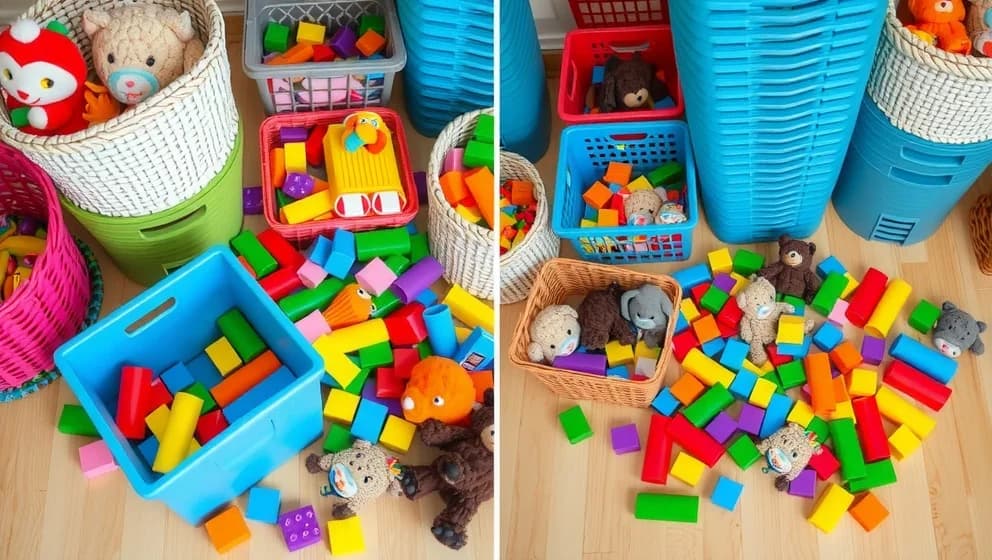 Korg till leksaker hemma