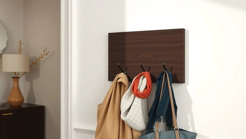 Kroklist mörkt trä för hemmet