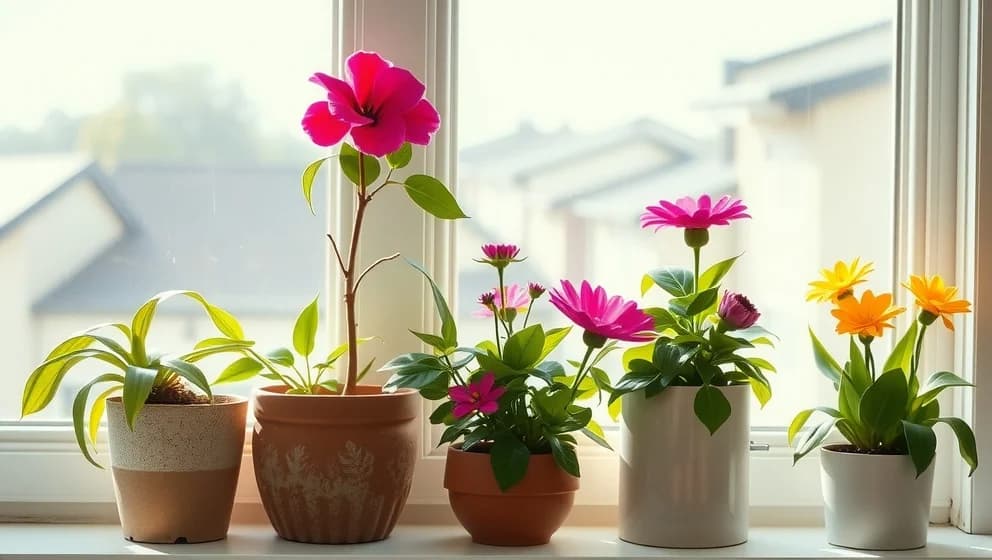 Lättskötta blommor inomhus som trivs året runt