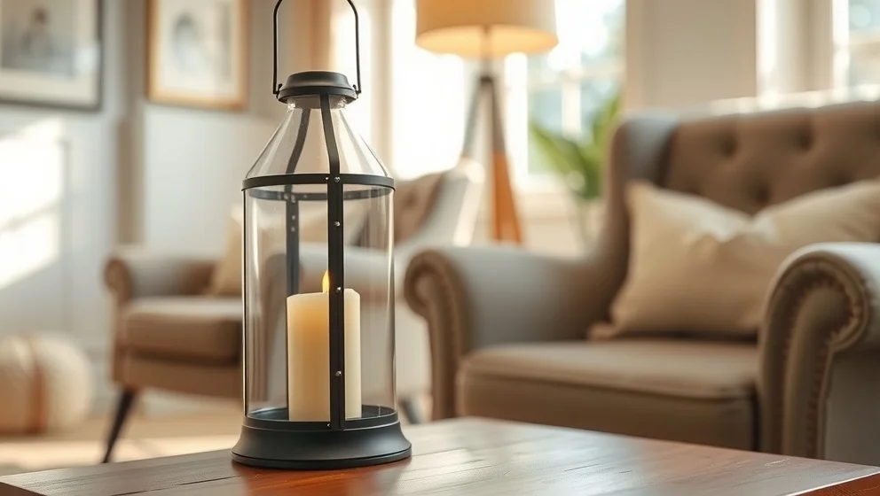 Ljuslykta i glas hemma hos dig