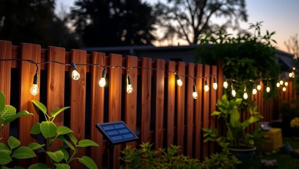 Ljusslinga med solcell fungerar året runt