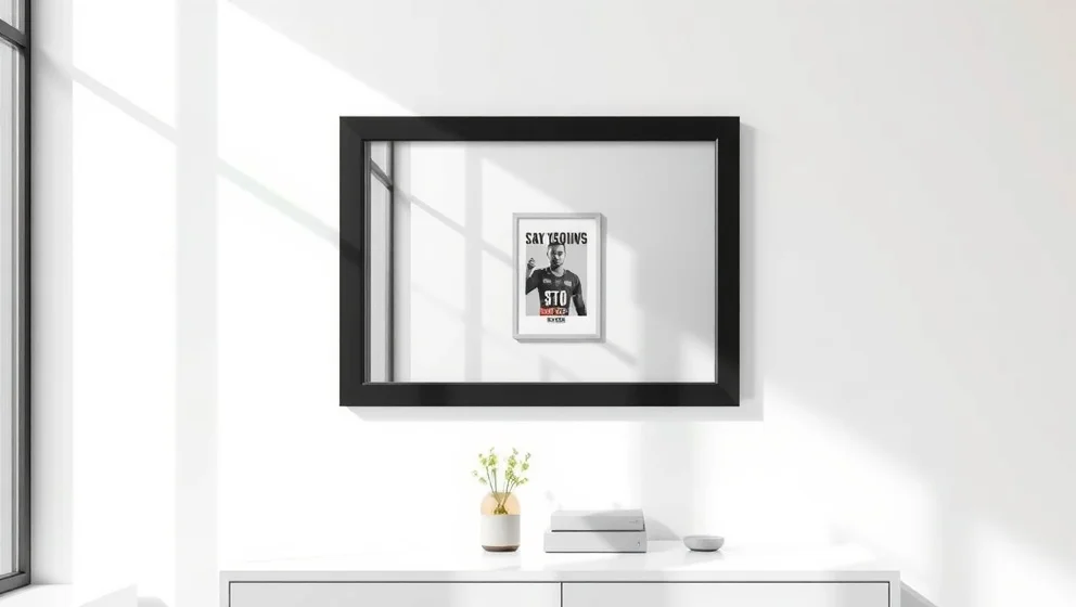 Svart ram 30x40 för hemmet och kontoret