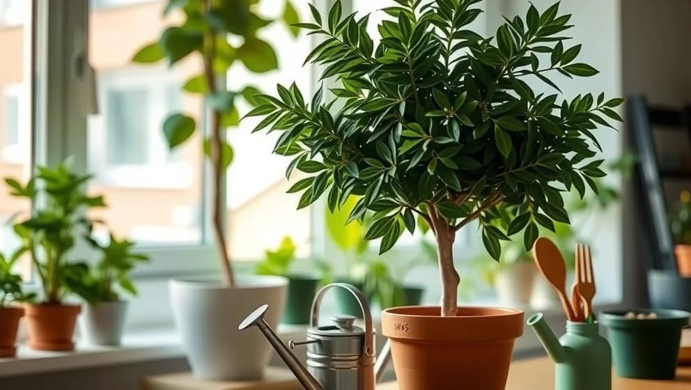 Träd i kruka hemma hos dig