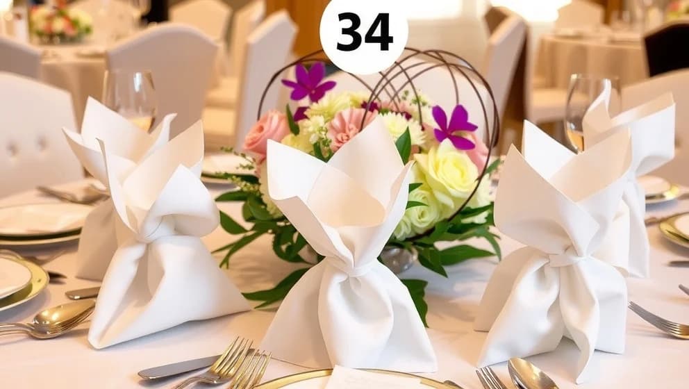 Vika servetter blomma på ett enkelt sätt